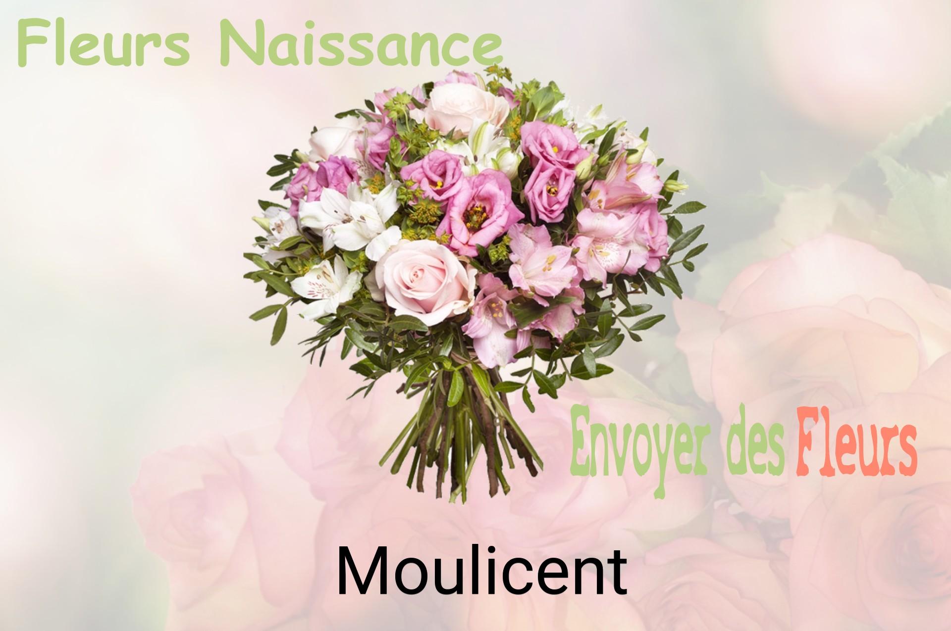 Bouquet de fleurs de naissance livré à Moulicent